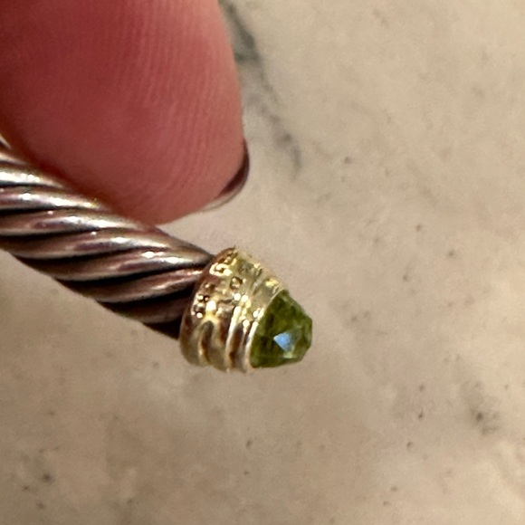 David Yurman cable flex bracelet with gemstone in silver - Picture 7 of 11